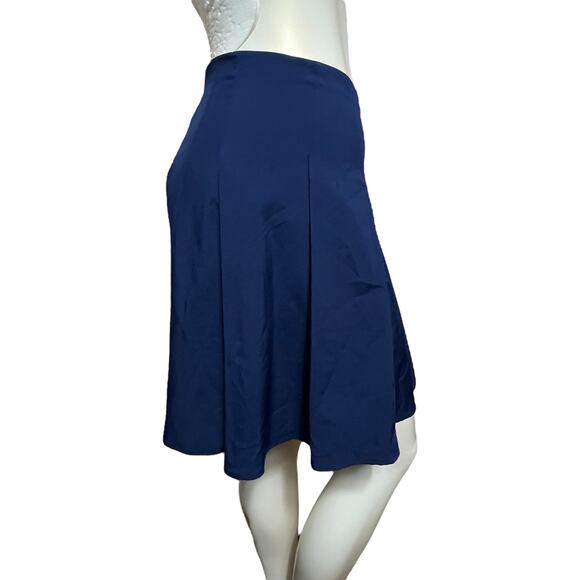 J.CREW Navy Blue Pleated Tennis Skirt with Built-In Stretch Shorts - Size L - Picture 4 of 8